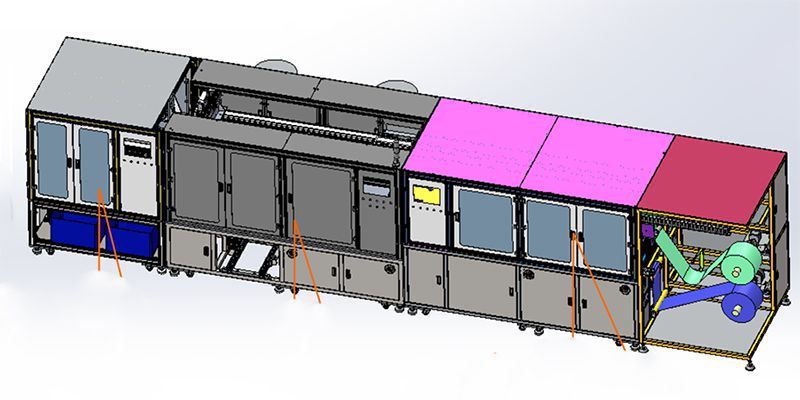 Línea automática de producción de rollos de membrana ósmosis inversa (OI)