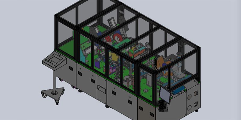 Máquina de corte, etiquetado y codificación de membrana automática